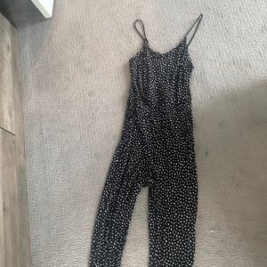 H&M size medium jumpsuit with spaghetti straps and wide leg